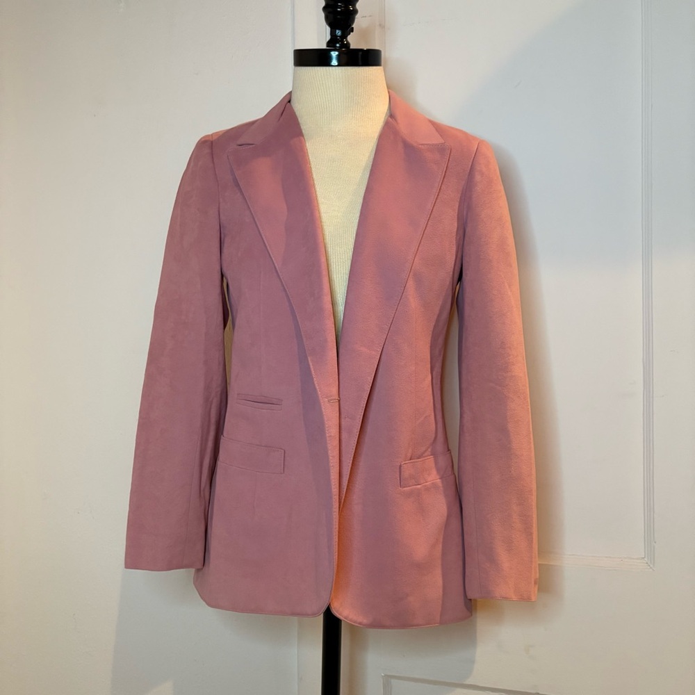 Vintage 80s 90s Dana Point made in California pink sueded blazer